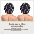 thumbnail image 2 of Kdxio Spaceships and Stars Pattern Satin Bonnet Silk Bonnet Hair Bonnet for Sleeping Hair Bonnets for Women Curly Natural Hair, 2 of 6