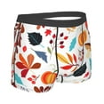 thumbnail image 3 of Disketp Autumn Pumpkins Fall Leaves Men'S Boxer Briefs,Soft And Breathable Cotton Underwear With Comfortflex Waistband, 3 of 9