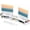 White, variant on Desk Organizers and Accessories, Dual Monitor Stand Riser with Drawer and 2 Pen Holders, Desk Shelf Computer Racks for Office Workspace Organizers, Desktop Organization (Pink)