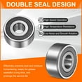 thumbnail image 3 of Uxcell 2 Pack 3305-2RS/5305-2RS Double Row Sealed Angular Contact Ball Bearing, 25 x 62 x 25.4mm Ball Bearings for Electric Motor, Pumps, Compressors, Agricultural Machinery, 3 of 6