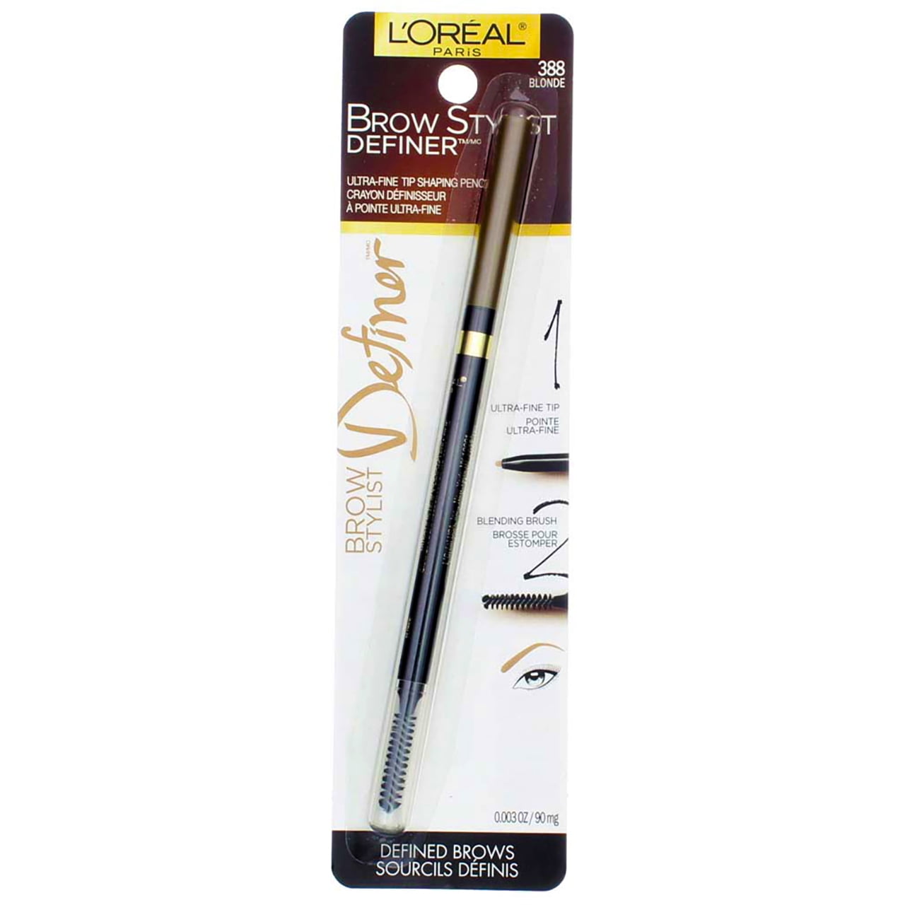 L'Oréal Paris Brow Stylist Shape & Fill Augenbrauenstift - Brunette, 0,008 Oz (ca. 0,23 G), Wasserfest