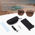 thumbnail image 6 of TINHAO Polarized Sunglasses Over Glasses for Women Men, Fit Over Glasses Sunglasses with Square Oversized UV Protection, 6 of 6