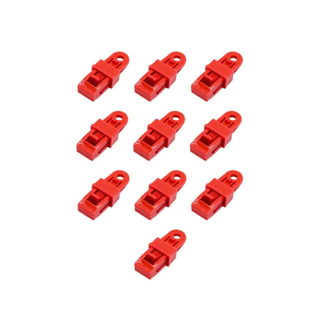 Pleteffect Pinces à Bâche en Plastique Boucle Filet Pinces à Bâche Robustes Pinces Réglables pour Auvent Pinces à Bâche et Toile d'Ombrage pour Camping en Plein Air (10 Pcs Mix)