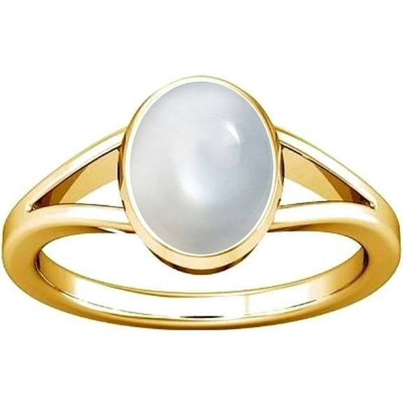 Divya Shakti 3.25-3.50 Carat Moonstone Chandramani Gemstone Panchdhatu Ring For Men & Women