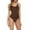 Coffee, variant on Womens Plus Size Shapewear Bodysuit Sculpting Tummy Control Body Shaper for Women Seamless Butt Lifting Shaper