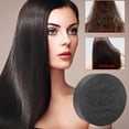 thumbnail image 3 of Handmade Soap Black Shampoo Bar Natural Polygonum Essence Hair Darkening Shampoo, 3 of 4