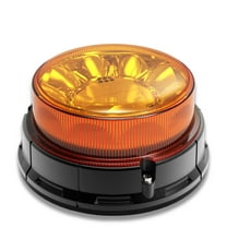 Agrieyes Class I Big LED Beacon Light 6.6", 80W Automatic Light-sensitive Warning Caution Lights,Rooftop Permanet Mount Flashing Strobe Lights for Construction Vehicles Trucks Car C88