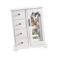 thumbnail image 4 of Joyero de madera, caja de almacenamiento de baratijas, regalo decorativo para mujeres y niñas. Blanco, 4 of 9