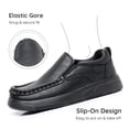 thumbnail image 3 of Apakowa Boys Loafers Slip On Dress Shoes Kids School Uniform Shoes, 3 of 7