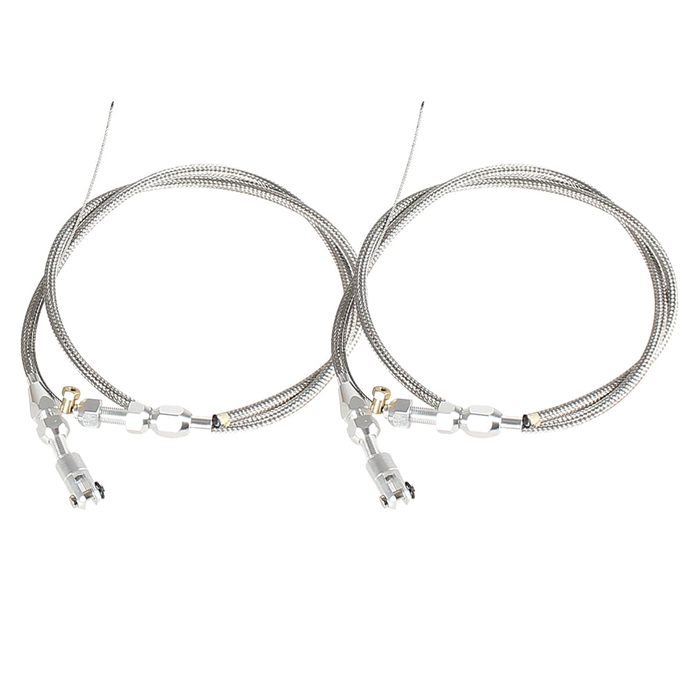 36" Braided Throttle Cable Kit Stainless Steel Engine Throttle Gas Cable for 97-07 LS1 Engine 4.8L 5.3L 5.7L 6.0L