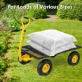 thumbnail image 3 of Demi Bonn 53" Utility Steel Garden Wagon with 4 Removable Side Panels and 900/1200 LBS Load Capacity for Garden, Farm, Yard, Black, 3 of 10