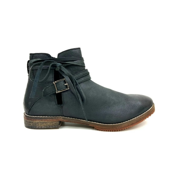 Fringe Black Vintage Booties