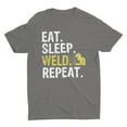thumbnail image 3 of Eat Sleep Weld Repeat Welding T-Shirt, 3 of 5