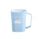 thumbnail image 2 of Taza de Baño, Enjuague Bucal de Plástico con Asa, Vaso, 7.5 x 7.5 x 10 cm, Base Antideslizante, Diseño Ligero para Cepillo de Dientes, Enjuague Bucal, Azul Cielo, 2 of 6