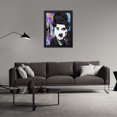 thumbnail image 3 of Stephen Chambers 19x24 Black Modern Wood Framed Wall Art Titled - Charlie Chaplin 9, 3 of 6