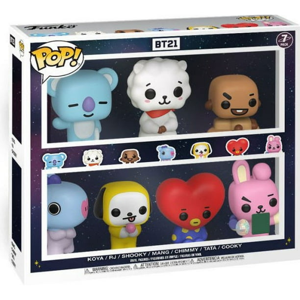 Funko UNIVERSTAR BT21 POP! Animation Koya, RJ, Shooky, Mang, Chimmy, Tata & Cooky Vinyl Figure 7