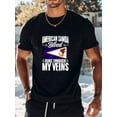 thumbnail image 2 of American Samoa Blood - Samoa Pride Roots American Samoan T-Shirt, 100%Cotton, S-XXXL, American Flag T-Shirt for Men, 180g Weight Round-Neck, 2 of 11
