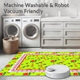 thumbnail image 5 of ODIKA 3'x5' Machine Washable Non-Slip Area Rug, Festive Believe Holiday Decorative High Traffic Rug with Pad, Green, 623360, 5 of 8