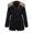 Black, variant on EGNMCR Womens Long Puffer Coat, Long Sleeve Padded Winter Down Coats, Hooded Parka Jacket Womens Warm Long Coat Fur Collar Hooded Jacket Slim Winter Parka Outwear Coats Women Coat