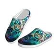 thumbnail image 2 of Lsque Watercolor Mandala Pattern Womens Comfort Cotton on Scuff With Memory Foam and Anti-skid Sole Slipper-39/40, 2 of 7