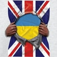 thumbnail image 3 of CafePress - Ukraine Flag Great Britain Flag Ripped Men's Long - Unisex Cotton Long Sleeve T-Shirt, 3 of 4