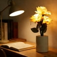 thumbnail image 5 of LED Rose Night Light with Vase - Artificial Silk Flower Lamp for Home Decor, Wedding Centerpieces, and Relaxing Gifts for Women on Birthday, Valentine's, and Anniversary, 5 of 6