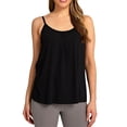 thumbnail image 6 of Valcatch Women's Cami Top with Built in Bra Cup Casual Loose Flowy Swing Pleated Tank Top with Adjustable Strap Tunic Blouses, 6 of 7