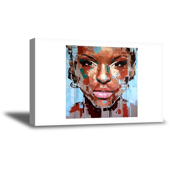 African Woman Canvas Woman Digital Art Sexy Lady Wall Art for Home Gifts for Her Stylish Room Decor Vintage Wall Art for Office African Girl Beautiful Africans African Woman Canvas Printed Portrait