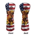 thumbnail image 5 of Uorisanigo Golf Club Head Cover - 3 Pack Highland Cow USA Flag Golf Club Head Covers for Driver, Woods and Hybrid Waterproof Headcover for Extra Clubs Protection, Easy to Wear, 5 of 7