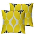 thumbnail image 2 of Acheng Lemon Yellow Geometric Throw Pillows Cover Set of 2 Outdoor Decorative Sofa Pillow Case Cushion Covers for Couch Living Room Bed Patio Furniture Home Decor White, 2 of 6