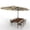 Beige, variant on WildBreak Triple Size Large Patio Umbrella, with Crank Handle, Double-Sided, 13' x 6.5', Beige