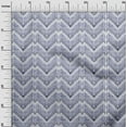 thumbnail image 3 of oneOone Viscose Jersey Medium Blue Fabric Chevron Sewing Material Print Fabric By The Yard 60 Inch Wide, 3 of 4