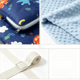 thumbnail image 4 of Wake In Cloud - Toddler Nap Mat with Pillow and Blanket, 100% Cotton Fabric, for Ages 3 Plus in Daycare Kindergarten Preschool, Roll Up Sleeping Bag, (Style#1), 4 of 7