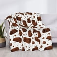 thumbnail image 4 of Throw Blanket for Couch, Chocolate Pattern No.9042 Super Soft Fuzzy Comfy Warm Cute Throw Blanket, Lightweight Cozy Plush Flannel Blanket Throws for Sofa Bed All Season, 4 of 5