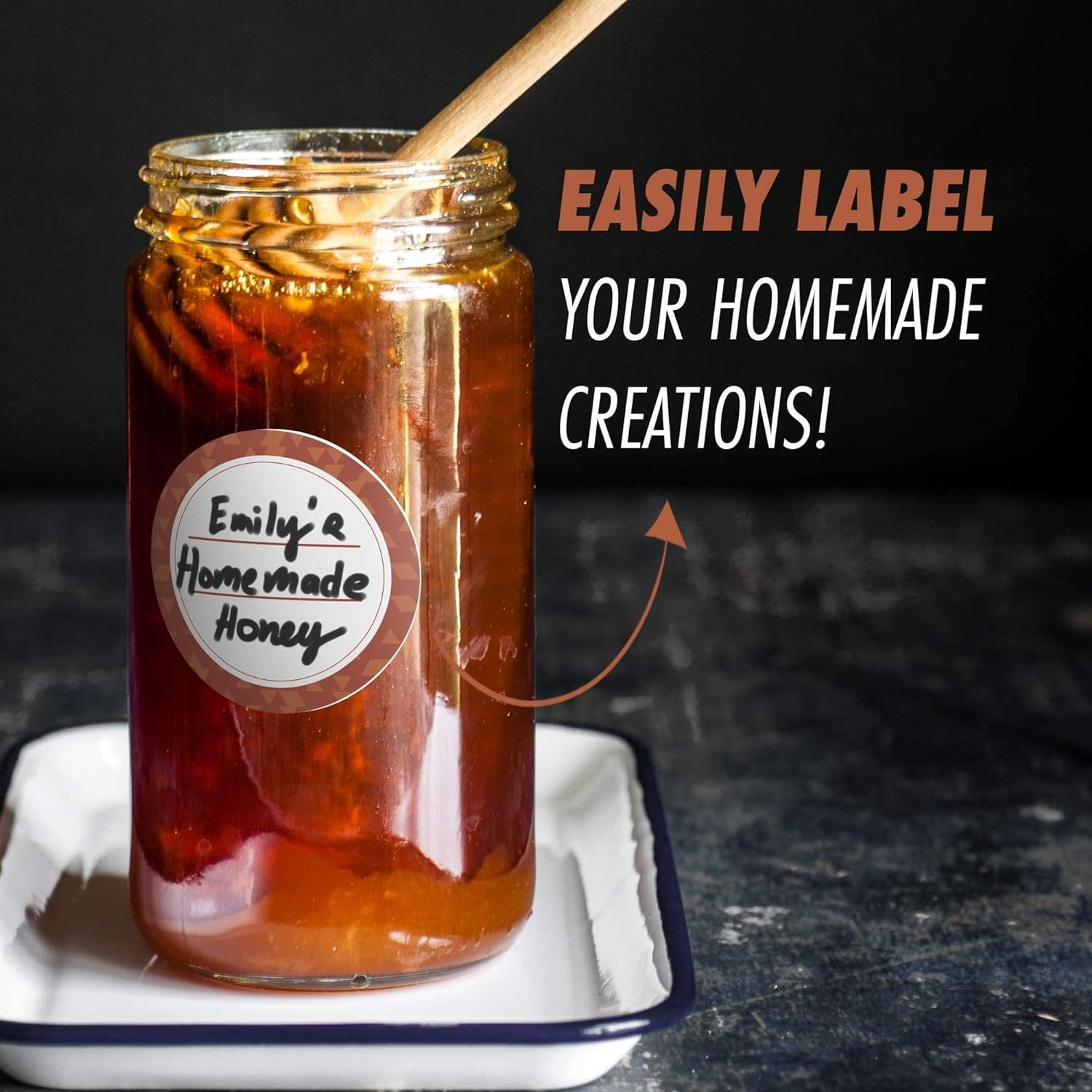 MESS Dissolvable Canning Labels for Jars  200 Chestnut Dissolvable Mason Jar Labels