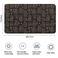 thumbnail image 3 of Black Gothic Skull Bookcase Pattern Bathroom Rugs Mat,Non Slip Microfiber Bathroom Rug,Rubber Backing,Soft Bathroom Mats for Bathroom Floor,Tub and Shower,17x30in(43x75cm), 3 of 5