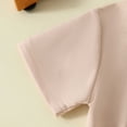 thumbnail image 5 of Xudanell Baby Boy Outfit 2 Piece 12 Month Boy Clothes Printed Pullover Short Sleeve Pocket Solid Color Shorts Smooth Children Outfits, 5 of 8