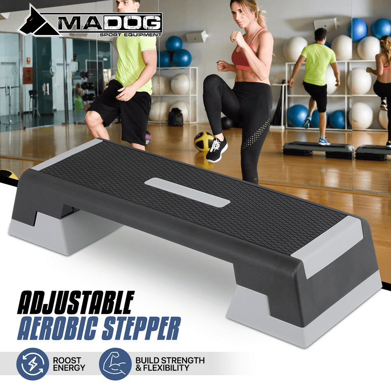 MADOG 38'' Exercise Aerobic Step Platform, Adjustable Height