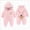 A119-Pink, variant on boobe Newborn Baby Boys Girls Winter Cute Warm Fleece Jumpsuit Romper Outwear Coat