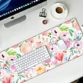 thumbnail image 6 of Desk Pad Protector,Mouse Pad with Non-Slip Rubber Base,Textured & Waterproof Mousepad with Stitched Edges,Large Desk mats for Computers,Laptop,Gaming,Office & Home,31.5 x 11.8 in,Colorful Flowers, 6 of 6