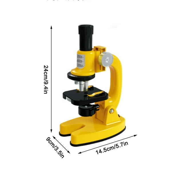 DPTALR HD 1200 Times Microscope Toy Set Biological Science Experiment Equipment Children's Educational Science And Education Gift Christmas Gift