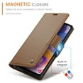 thumbnail image 4 of Case for Samsung Galaxy A13 4G Wallet Case, Retro PU Leather Flip Case with Magnetic Closure, [RFID Blocking] Card Holder and Kickstand for Men Women, TPU Shockproof Full Protective Case, Brown, 4 of 11