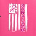 thumbnail image 2 of Wild Bobby, Survivor Awareness Flag, Breast Cancer Awareness, Front and Back Men Graphic Tee, Neon Pink, 4X-Large, 2 of 4