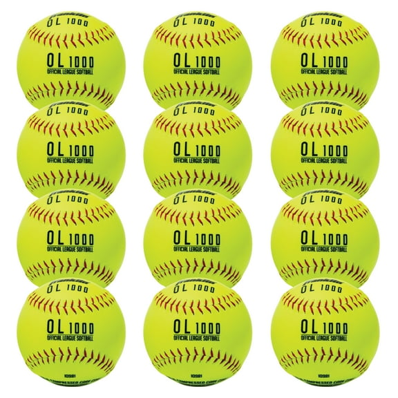 Franklin Sports OL1000 Practice Softballs - 12" Regulation Size   Weight - 12 Pack