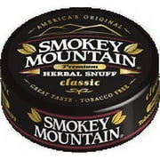 Smokey Mountain Snuff - Tobacco & Nicotine Free - Classic 1 can