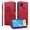 Red, variant on Flip Phone Case for OPPO A15s, Kickstand and 3 Card Slots, Shockproof and Scratch Resistant, Green