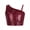 Burgundy, variant on Kids Girls Glitter Crop Tops Sequin Sparkly Vest Figure Skating Evening Prom Cropped Tank Top Dancewear White 14