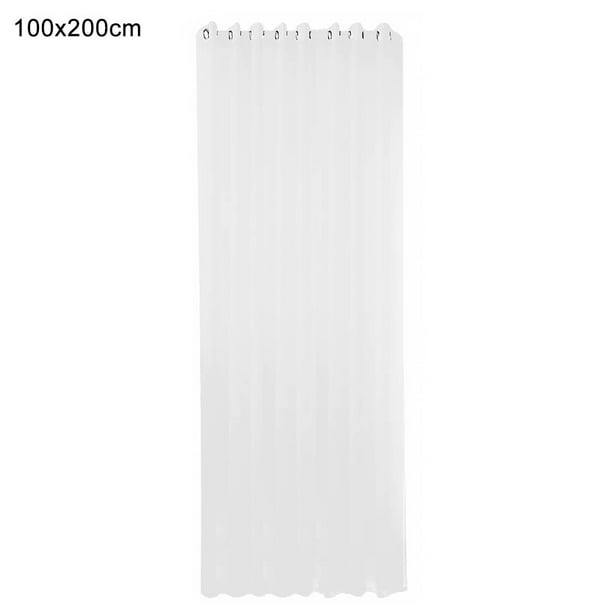 Cortina semitransparente blanca hueca, cortina de panel de gasa de ventana transpirable para dormitorio, sala de estar, 1 pieza, 100x200cm Advancent LF0159-02B