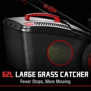 Self-Propelled lawn mower, four-stroke engine, 21 inch, height and speed adjustable, gasoline-powered lawn mower, suitable for backyards and farms, 201cc.