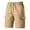 Khaki, variant on Fgvctg Mens Shorts Cargo Elastic Waist Summer Hiking Casual Cargo Shorts Stretch Waist Loose Work Relaxed-Fit Short Breathable Waistband Drawstring Pant with Multi Pockets,Navy,L